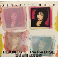 Jennifer Rush / Elton John Flames Of Paradise Vinyl 7" USED