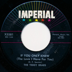 The Teddy Bears If You Only Knew (The Love I Have For You) / You Said Goodbye Vinyl 7" USED