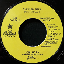 Jon Lucien The Pied Piper Vinyl 7" USED
