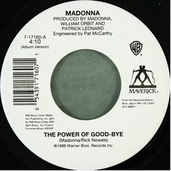 Madonna The Power Of Good-Bye / Mer Girl Vinyl 7" USED