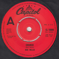 Bob Welch Church Vinyl 7" USED