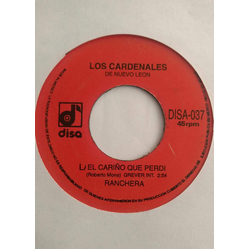 Los Cardenales De Nuevo Leon El Cariño Que Perdí / La Novia Blanca Vinyl 7" USED