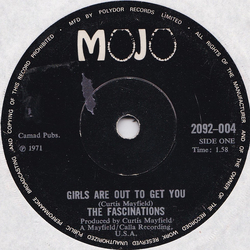 The Fascinations Girls Are Out To Get You Vinyl 7" USED