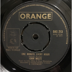 John Miles One Minute Every Hour Vinyl 7" USED