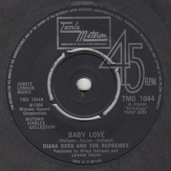 The Supremes Baby Love / Stop! In The Name Of Love Vinyl 7" USED