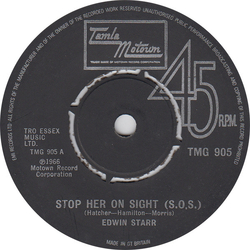 Edwin Starr Stop Her On Sight (S.O.S) Vinyl 7" USED