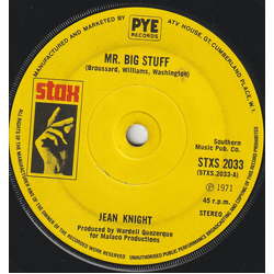 Jean Knight Mr. Big Stuff / Why I Keep Living These Memories Vinyl 7" USED
