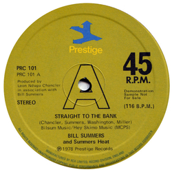Bill Summers & Summers Heat Straight To The Bank Vinyl 12" USED