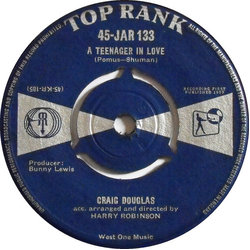 Craig Douglas (2) A Teenager In Love Vinyl 7" USED