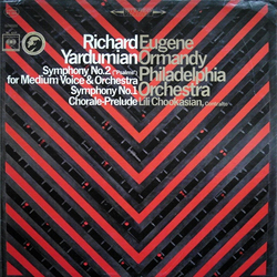 Richard Yardumian / Eugene Ormandy / The Philadelphia Orchestra / Lili Chookasian Symphonies No. 2 ("Psalms") For Medium Voice And Orchestra - Symphon