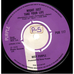 Deep Purple Might Just Take Your Life Vinyl 7" USED