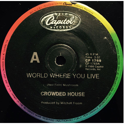 Crowded House World Where You Live Vinyl 7" USED
