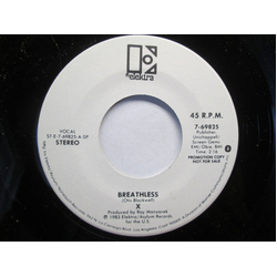X (5) Breathless Vinyl 7" USED