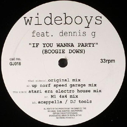 The Wideboys / Dennis G If You Wanna Party (Boogie Down) Vinyl 12" USED