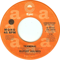 Rupert Holmes Terminal Vinyl 7" USED