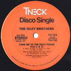The Isley Brothers Take Me To The Next Phase / Tell Me When You Need It Again Vinyl 12" USED