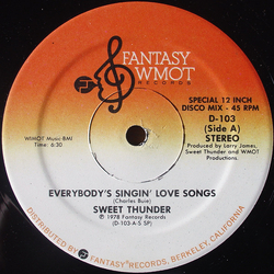Sweet Thunder Everybody's Singin' Love Songs Vinyl 12" USED