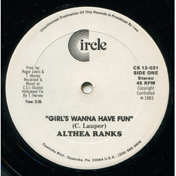 Althea Ranks Girl's Wanna Have Fun Vinyl 12" USED