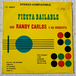 Randy Carlos And His Orchestra Fiesta Bailable Vinyl LP USED