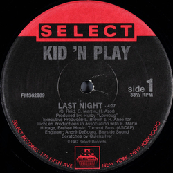 Kid 'N' Play Last Night Vinyl 12" USED