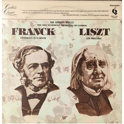 César Franck / Franz Liszt Franck: Symphony In D Minor; Liszt: Les Preludes Vinyl LP USED