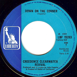 Creedence Clearwater Revival Down On The Corner / Fortunate Son Vinyl 7" USED