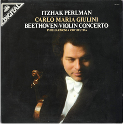 Ludwig van Beethoven / Itzhak Perlman / Carlo Maria Giulini / Philharmonia Orchestra Violin Concerto Vinyl LP USED