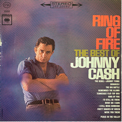 Johnny Cash Ring Of Fire - The Best Of Johnny Cash Vinyl LP USED