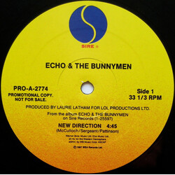 Echo & The Bunnymen New Direction USED VINYL 12INCH 33 S RPM PROMO SINGLE