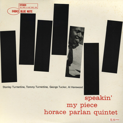 Horace Parlan Quintet Speakin' My Piece Vinyl LP USED