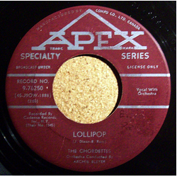 The Chordettes Lollipop / Baby Come-A Back-A Vinyl 7" USED