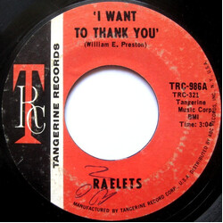 Raelets I Want To Thank You Vinyl 7" USED