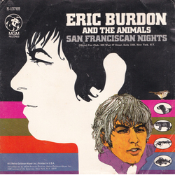 Eric Burdon & The Animals San Franciscan Nights / Good Times Vinyl 7" USED