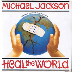 Michael Jackson Heal The World Vinyl 7" USED