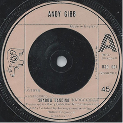 Andy Gibb Shadow Dancing Vinyl 7" USED