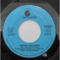 The Stylistics Thank You Baby / Can't Give You Anything (But My Love) USED VINYL 7INCH 45 RPM SINGLE