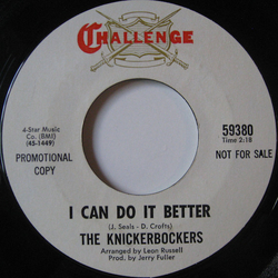 The Knickerbockers I Can Do It Better / You'll Never Walk Alone Vinyl 7" USED
