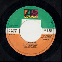Led Zeppelin Stairway To Heaven / Whole Lotta Love Vinyl 7" USED