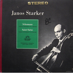 Camille Saint-Saëns / Robert Schumann / Janos Starker / Philharmonia Orchestra / Carlo Maria Giulini Cello Concerto In A Minor Vinyl LP USED