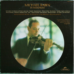 Michael Rabin / The Hollywood Bowl Symphony Orchestra / Felix Slatkin In Memoriam Vinyl LP USED