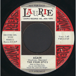 The Four Epics Again / I Love You Dianne Vinyl 7" USED