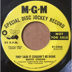 Shaye Cogan They Said It Couldn't Be Done USED VINYL 7INCH 45 RPM PROMO