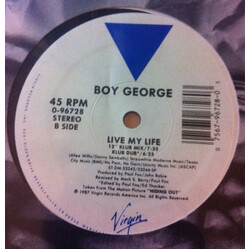 Boy George Live My Life Vinyl 12" USED