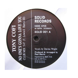 Tony Kofi No One's Gonna Love You Vinyl 12" USED