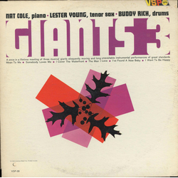 Lester Young / Nat King Cole / Buddy Rich Giants 3 Vinyl LP USED