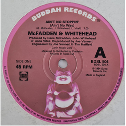 McFadden & Whitehead Ain't No Stoppin' (Ain't No Way) Vinyl 12" USED