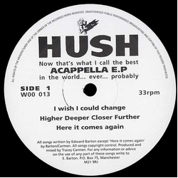 Hush (4) Acapella E.P. Vinyl 12" USED