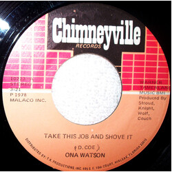 Ona Watson Take This Job And Shove It / Falling In Love Again USED VINYL 7INCH 45 RPM