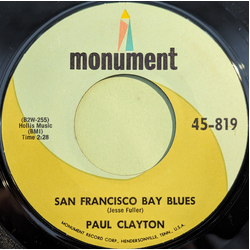 Paul Clayton (2) San Francisco Bay Blues / Green Rocky Road Vinyl 7" USED