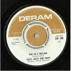 Giles, Giles And Fripp One In A Million Vinyl 7" USED
